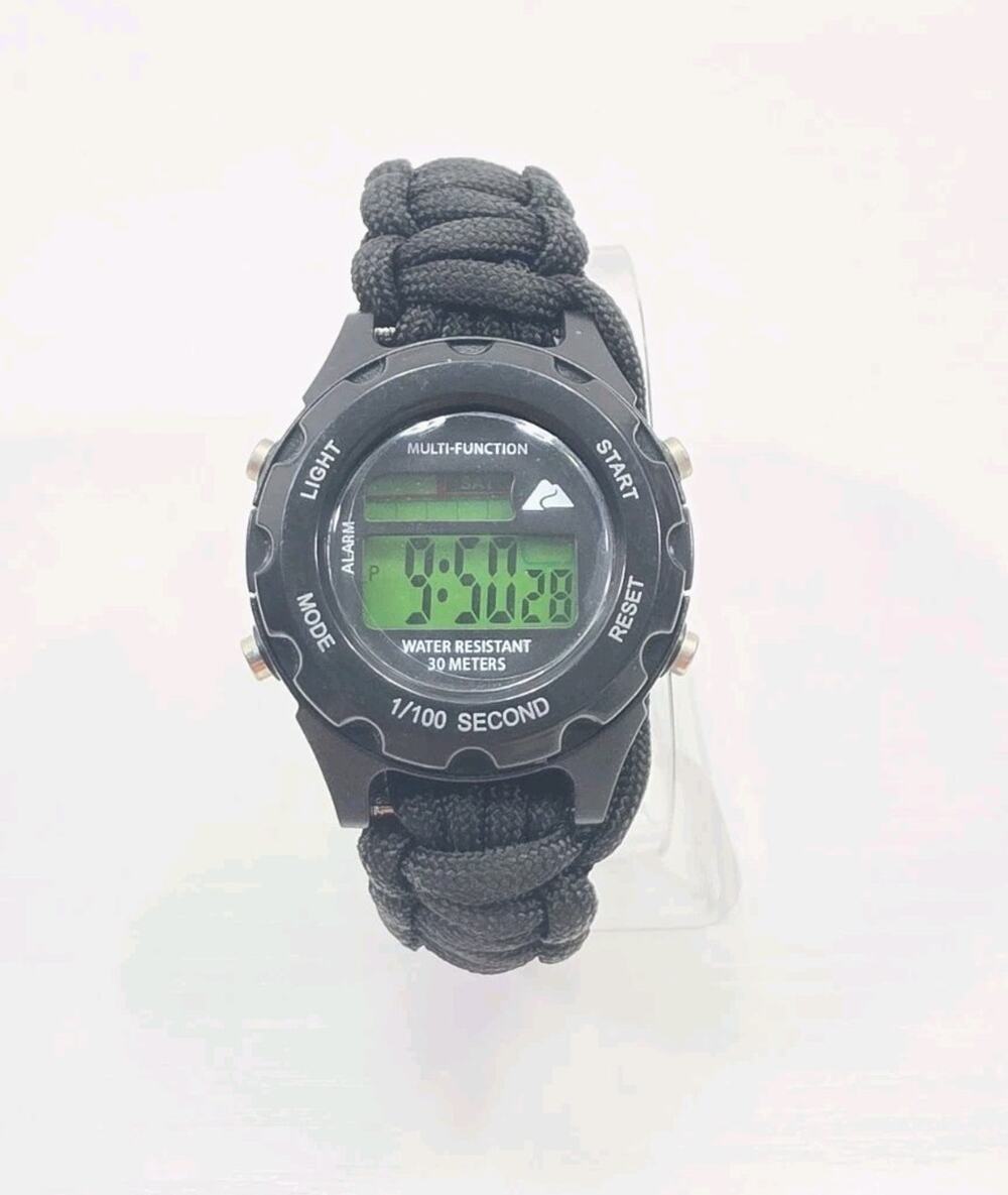Ozark Trail Watch 4 In 1 Water-Resistant Stainless Steel Case Back & Compass 274